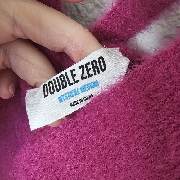 Double Zero Fuzzy Soft Crop Tank Shirts Lot of 2 Pink Size M/L - Picture 6 of 12